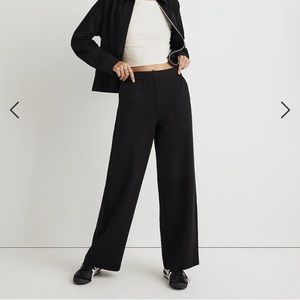Madewell Ponte wide leg pants